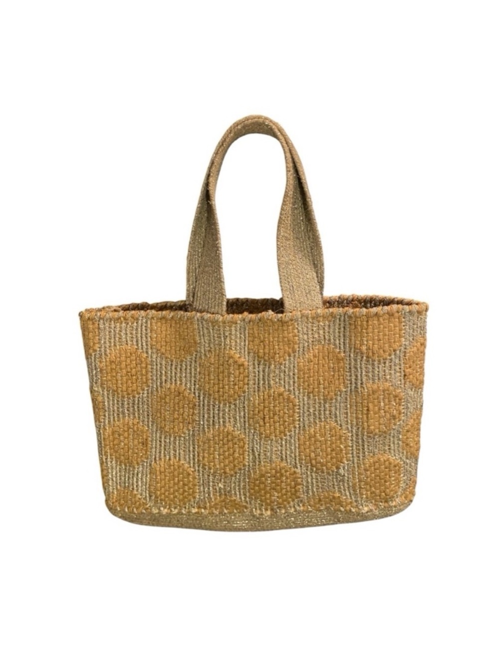 Muche Et Muchette Womens Woven Jute/ Cotton  Blend Large Tote Bag